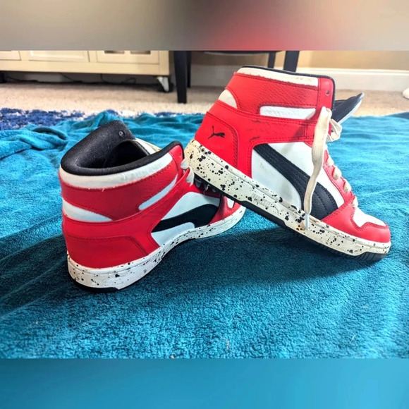 Puma Rebound Layup Mid Shoes Trainers Mid Cut Basketball Casual Sneaker US 5.5 - Picture 1 of 6